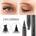 PHOERA Winged Eyeliner Stamp - Long-Lasting Waterproof Liquid Eye Liner in Black - Smudgeproof Makeup Pen for Perfect Cat Eye Look - Buy Online on GoSupps.com