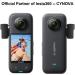 Cynova Insta360 X3 Mic Adapter - Type-C & 3.5mm Audio Ports for Insta360 X3 Camera - External Microphone & Charger Support - Buy Online on GoSupps.com