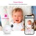 iBaby M8L 1080P Smart Baby Camera Monitor with Upgraded Night Vision - WiFi, 2 Way Talk, Motion/Crying Alert, Lullabies - 360 Pan, 110 Tilt - White - Buy Online on GoSupps.com
