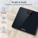 LOFTILLA Smart Scale for Body Weight and BMI - 400 lb Capacity Digital Bathroom Scale with Bluetooth App - Black - Buy Online on GoSupps.com