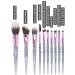 Premium 10-Piece Crystal Double-Sided Eye Makeup Brush Set | Soft Acrylic Tools for Flawless Beauty | Perfect for International Shipping - Buy Online on GoSupps.com