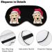 Santa Golden Retriever Sleep Mask | Adjustable Eye Cover for Sleeping | Blocks Light for Night Travel and Nap | Men Women - Buy Online on GoSupps.com