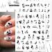 Bad Girl 3D Nail Art Stickers - Black and White Self Adhesive Design for Sexy Women and Girls | 8 Sheets - Buy Online on GoSupps.com