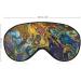 Rainbow Psychedelic Spiral Paisley Sleep Mask for Women | Adjustable Eye Shades with Elastic Strap Comfortable & Stylish Sleep Accessory - Buy Online on GoSupps.com