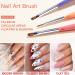 Gellen Nail Art Brushes Set - 12Pcs for Manicure Salon and DIY Nail Design - Buy Online on GoSupps.com
