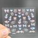 Colorful Flower Nail Art Stickers Decals - 3D Self-Adhesive Designs for Manicure - 30 Sheets - Buy Online on GoSupps.com
