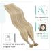 Youngsee Real Hair Extensions - Ashblond & Platinblond U Tip Bonding 35 cm | 50g - Premium Quality Hair Extensions - Buy Online on GoSupps.com