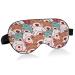 Haskirky Light Blocking Eye Mask Breathable and Adjustable Adult Men and Women Travel on Business Trips Yoga Meditation Light Smooth Comfortable Eye Mask Office Deep Sleep Goodies Funny Winter Bear