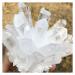 Natural Crystal Rough Crystal Cluster Natural White Phantom Quartz Crystal Cluster Samples Home Office Decoration (Size : 260-300g)