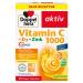 Double heart vitamin C 1000 + D3 + zinc-high-dose with vitamin C zinc and vitamin D3 to support a normal function of the immune system-30 depot tablets 30 (1 Pack)