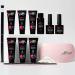 Astound Beauty Poly Nail Gel Kit - UV Lamp, Slip Solution & Glitter - All-in-One Manicure - Buy Online on GoSupps.com