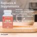 Zen Principle Zenculture 4-in-1 Synbiotic Supplement (Probiotic + Prebiotic + Postbiotic + Digestive Enzymes) with CoreBiome . Anti Bloating Immune & Brain-Gut Health. 60 Capsules - Buy Online on GoSupps.com