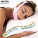 Adjustable Anti-Snoring Chin Strap for CPAP Users and Mouth Breathers - Stop Snoring Sleep Aid by Mikegohealth (Pink) - Buy Online on GoSupps.com