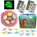 NAVANA Bath Bomb Gift Sets - Rainbow Bath Bomb, Dinosaur Bath Bomb, Galaxy Bath Bombs - Special Birthday Gifts Bathbomb Surprise for Kids 20 Piece Set