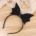FRCOLOR Bat Headband Hair Hoop Glitter Bat Wing Headband Bat Hair Hoop Black Ears Headband for Halloween Cosplay Girls Adults(Black) - Buy Online on GoSupps.com