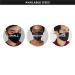 SONOVIA Reusable Face Mask | 2 Layer Breathable Fabric | Anti-Fog Nose Wire | Adjustable Ear Straps | Denim Blue | Large Size - Buy Online on GoSupps.com