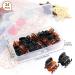 HanyoSheng Mini Hair Clips - 24 Non-Slip Plastic Hair Claw Clips for Girls & Women (Black & Brown) - Perfect Hair Accessories in Box - Buy Online on GoSupps.com