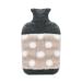 Hot water bottle with kangaroo pocket - Hot water bottle 2L - Hot water bottle grey - Bed bottle for adults children men women