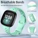 Laffav 4 Pack Soft Silicone Bands for Fitbit Sense/Versa 3/4 - White/Pink/Lavender/Mint Green Small 5.8-7.6 - Buy Online on GoSupps.com