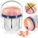 Portable Pill Organizer, GloDeals Weekly Pill Box 7 Day Cute Travel Medicine Organizer BPA Free Moisture Proof Medicine Container for Vitamins, Fish Oils, Supplements (Pink)