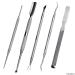 Complete 5 Piece Cuticle and Nail Care Set - for Manicure and Pedicure Use - Salon Quality - Stainless Steel - Personal Care for Men and Women - Easy to Use and Clean