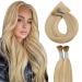 Moresoo keratin bonding extensions real hair I-tip hair extensions 60 cm caramel blonde mixed with platinum blonde bonding extensions real hair 0.8g/s 50s/pack invisible extensions #p14/613 60 cm 3.i-tip #14/613