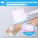 VANZAVANZU Loofah Sponge Set | Long Handle Body Scrubber with Exfoliating Shower Sponge | Anti-Slip Design | White with Blue Pink Edge - Buy Online on GoSupps.com