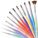 Gellen Nail Art Brushes set - 12Pcs Nail Art Design Pen Painting Tools with Nail Extension Gel Brush  Builder Gel Brush  Nail Art Liner Brush for Gel Polish Manicure Salon DIY at Home