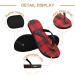 Buy Mnsruu Black and Red Checked Christmas Flip-Flops | XXL Multi-Colored Sandals for Home Hotel Spa & Travel - Unisex Comfort - Buy Online on GoSupps.com