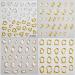 5D Gold Embossed Nail Art Stickers | Crystal Soft Glue Irregular Geometric Frames | Self-Adhesive Nail Decals & Acrylic Nail Accessories - International Shipping - Buy Online on GoSupps.com