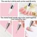 YUXIANLB Rhinestone Picker Dottin Pen Double-ended Rhinestones Crystals Gems Beads Picker Wax Pencil Pen Acrylic Handle Manicure Nail Art DIY Tool (White) - Buy Online on GoSupps.com