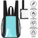 Clear Mini Backpack for Women - Waterproof Stadium Bag for Beach, Travel, Work, Concerts - Black - Buy Online on GoSupps.com