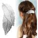 SWYSGS Vintage Leaf Hair Clip Barrette Silver Metal Hair Clip Alloy Leaf Hair Clip Minimalist Leaf Clip Barrette Hair Accessories for Women and Girls (Silver) - Buy Online on GoSupps.com