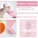6 Piece Baby Hair Brush and Comb Set Baby Hair Brush and Comb Set for Newborns & Toddlers Natural Soft Goat Bristles for Infant Kids Perfect Baby Registry Gift(Pink Blue) - Buy Online on GoSupps.com