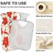 2L Hot Water Bottle with Poinsettia & Reindeer - Soft Fleece Cover for Hot & Cold Relief | International Shipping - Buy Online on GoSupps.com