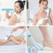 KLT Electric Shower Brush with 5 Replaceable Brush Heads | USB Charging, IPX7 Waterproof | Exfoliating Kit for Body & Facial Cleaning Massage - Buy Online on GoSupps.com