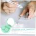JECOMPRIS Travel Contact Lens Kit - Includes Container Solution & Case - Eye Protection - Portable Green Set (7.5x7.5x2.8cm) - Perfect for Colored Lenses - Buy Online on GoSupps.com