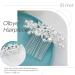 Olbye Rhinestone Wedding Hair Comb - Silver Crystal Bridal Headpiece for Brides and Bridesmaids - Buy Online on GoSupps.com