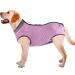 Wound protection coat for dogs abdominal protection medical op clothing postoperative vest for puppies cats pets.Replacement for e-collar and herself size 3xl pink xxxl rose