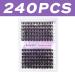 Buy Individual Eyelashes 240 PCs - C Curl Mix 12-16mm DIY Cluster Eyelash Extensions | Perfect for At-Home Use - Buy Online on GoSupps.com