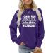 Ganfancp Women's Winter Crewneck Sweatshirt - Comfy Loose Pullover Top Purple Merry Christmas - Size 2XL - Buy Online on GoSupps.com