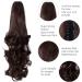 Yamel Long Curly Wavy Ponytail Extension - Natural Medium Brown - 16 inch - Buy Online on GoSupps.com