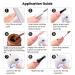 RARJSM Nail Art Gel Liner Set - Nude Pink Brown Skin Tone Painting Striping Polish - 6pcs, UV LED Curing, 8ml, Thin Sharp Brush - DIY Salon Swirl Design - Buy Online on GoSupps.com
