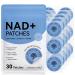 NAD Patches for Women & Men One-Stop Solution for Skin and Wellness Support | NMNH Resveratrol Hyaluronic Acid Vitamin C & Coq10 l Premium 8-Hour Time-Release Patch for Enhanced Absorption