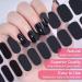 CBOIC 22 Pieces Halved Gel Nail Films - Self-Adhesive Nail Polish Stickers for Women & Girls | UV Hardening Black Nail Foil Decoration - Buy Online on GoSupps.com