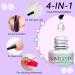 Saviland 4 in 1 Gel Nail Glue - Extra Strong UV Nail Glue for Long Lasting Nail Extensions - 2PCS Set for Home Nail Art DIY - Buy Online on GoSupps.com