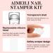 AIMEILI French Tip Nail Stamp Kit - 4PCS Clear Silicone Double-Headed Jelly Stamper for French Manicure DIY Nails - Buy Online on GoSupps.com