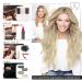 Vivien Treat Remy Real Hair Extensions - Ash Blonde Balayage Ombre 35cm 80g | Premium Quality Tresses for Luxurious Style - Buy Online on GoSupps.com