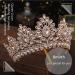 Baroque Gold Crystal Pearl Wedding Crown Tiara for Women and Girls - Elegant Rhinestone Hair Accessories - Buy Online on GoSupps.com