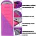 Clostnature Lightweight Camping Sleeping Bag for Adults and Kids - Ultralight Backpacking Sleeping Bag for Cold Weather - Purple (Right Zipper) - Buy Online on GoSupps.com